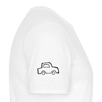 Auto - Männer T-Shirt - Weiß - Rechts - AI Model Male 178 dark (178cm)
