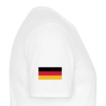 Deutschlandflagge - Männer T-Shirt - Weiß - Rechts - AI Model Male 178 dark (178cm)