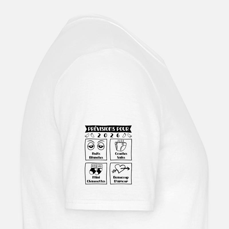 Prévisions pour 2026,future mama,futur papa T-shirt homme