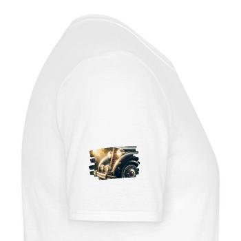 Packard classique sous la pluie - T-shirt homme - blanc - Droite - AI Model Male 178 dark (178cm)