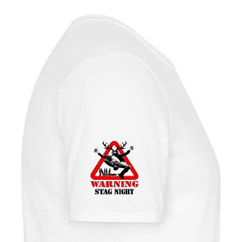 Junggesellenabschied einzigartiges Design - Männer T-Shirt - Weiß - Rechts - AI Model Male 178 dark (178cm)