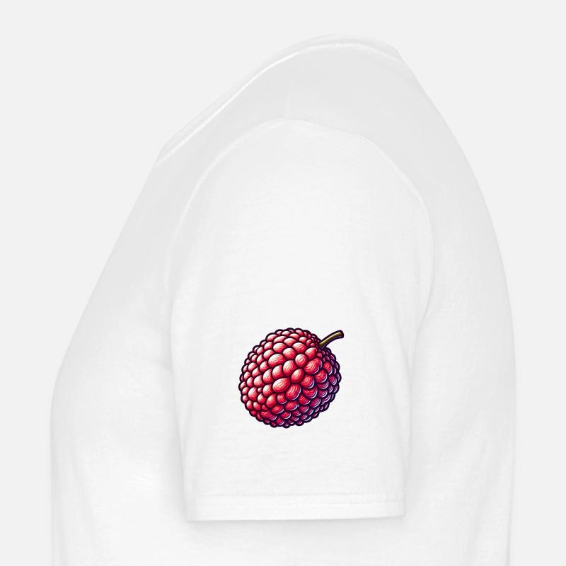 Colorful and Detailed Lychee Illustration Men’s T-shirt