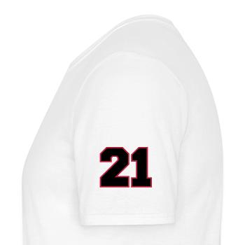 number21 - T-shirt homme - blanc - Gauche - AI Model Male 178 dark (178cm)