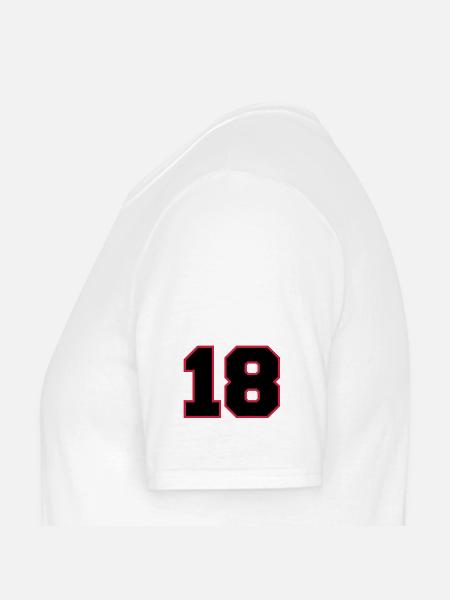 Number18 - T-shirt homme - blanc - Gauche