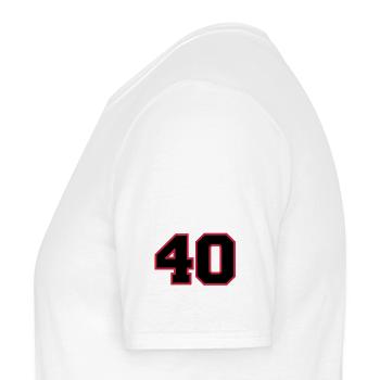 number40 - T-shirt homme - blanc - Gauche - AI Model Male 178 dark (178cm)