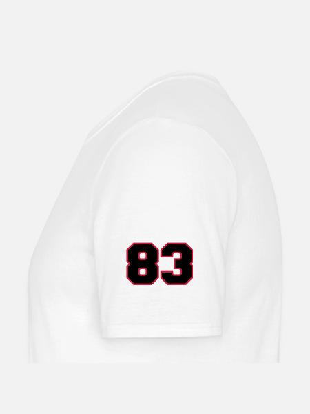 Number83 - T-shirt homme - blanc - Gauche