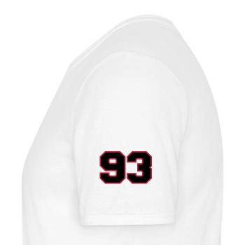 number93 - Männer T-Shirt - Weiß - Links - AI Model Male 178 dark (178cm)
