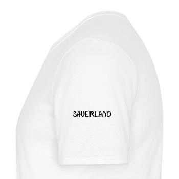 echt.SAUERLAND pur schwatt 2 - Männer T-Shirt - Weiß - Links - AI Model Male 178 dark (178cm)