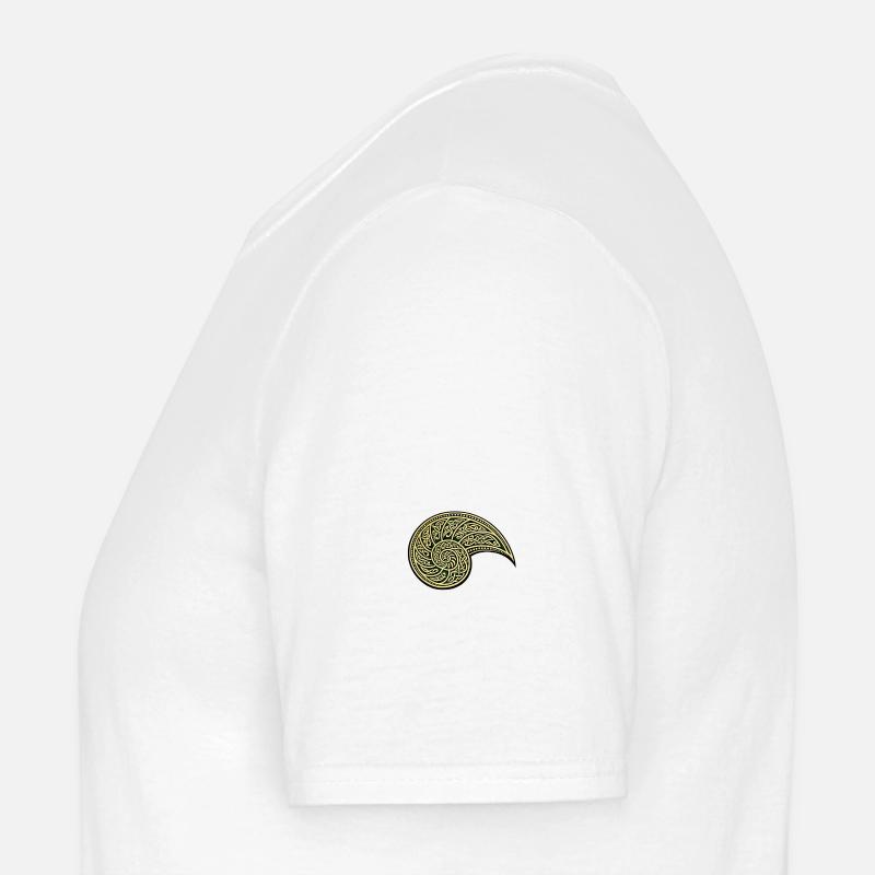 Gold and green Celtic Nautilus Men’s T-shirt