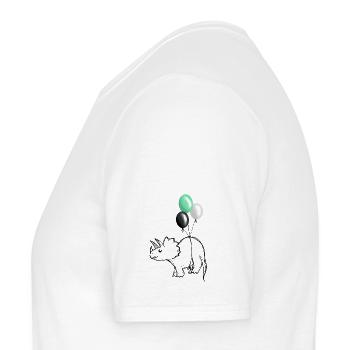 Pridosaure Dinosaure Aromantique - T-shirt homme - blanc - Gauche - AI Model Male 178 dark (178cm)