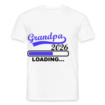 Grand-père 2026 Chargement de la barre de progression - T-shirt homme - blanc - Devant - AI Model Male 178 dark (178cm)