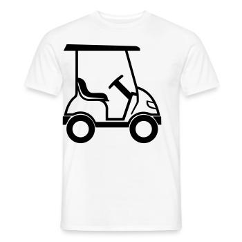 Golf Car - Men's T-Shirt - white - Front - AI Model Male 178 dark (178cm)