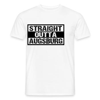 Augsburg - Männer T-Shirt - Weiß - Vorne - AI Model Male 178 dark (178cm)