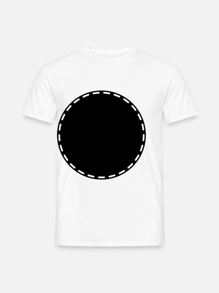 Circle Symbol Placeholder Blank - Men's T-Shirt - white