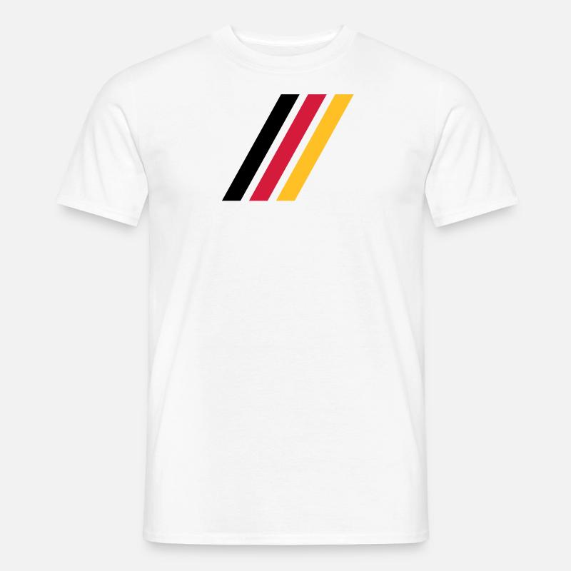 german stripe flag - Männer T-Shirt - Weiß