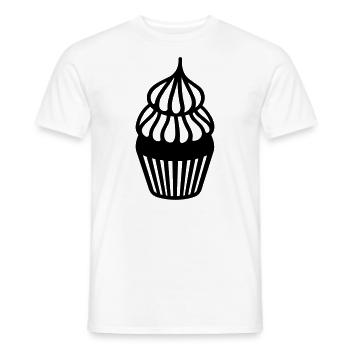 Cupcake - Männer T-Shirt - Weiß - Vorne - AI Model Male 178 dark (178cm)