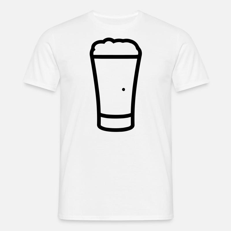 Piwo - Koszulka męska - biały