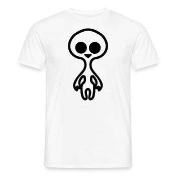 Außerirdischer - Männer T-Shirt - Weiß - Vorne - AI Model Male 178 dark (178cm)