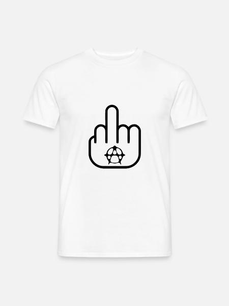 Anarchy - Rock - Punk - Men's T-Shirt - white