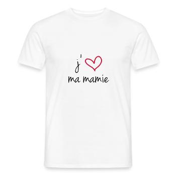 i love my grandma - Männer T-Shirt - Weiß - Vorne - AI Model Male 178 dark (178cm)