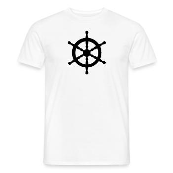 Roue nautique - T-shirt homme - blanc - Devant - AI Model Male 178 dark (178cm)