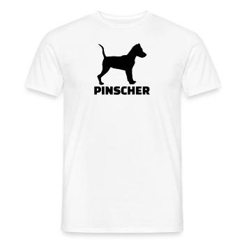 Pinscher - Men's T-Shirt - white - Front - AI Model Male 178 dark (178cm)