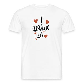 I drück di Bayrisch Volksfest - Männer T-Shirt - Weiß - Vorne - AI Model Male 178 dark (178cm)