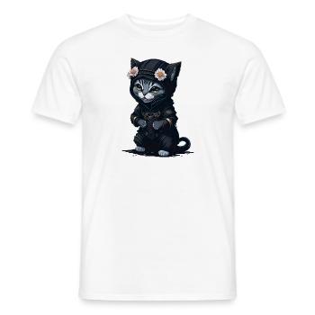 Avec ce motif, vous deviendrez un ninja - T-shirt homme - blanc - Devant - AI Model Male 178 dark (178cm)