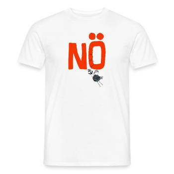 Nö - Männer T-Shirt - Weiß - Vorne - AI Model Male 178 dark (178cm)