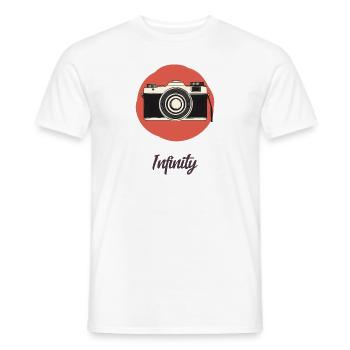 Minimalist Camera Design Simple Modern Gift - Men's T-Shirt - white - Front - AI Model Male 178 dark (178cm)