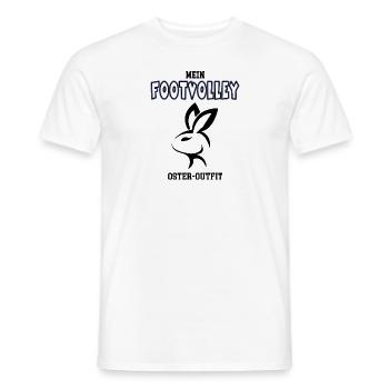 Footvolley Ostern Footvolleyspieler Oster Outfit - Männer T-Shirt - Weiß - Vorne - AI Model Male 178 dark (178cm)