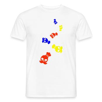 Chef Skeleton Chef - T-shirt homme - blanc - Devant - AI Model Male 178 dark (178cm)