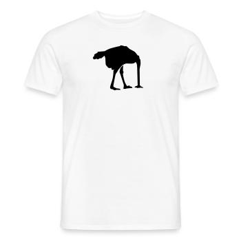 Strauß - Männer T-Shirt - Weiß - Vorne - AI Model Male 178 dark (178cm)