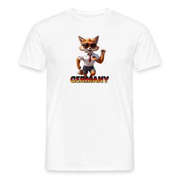Germany - Men's T-Shirt - white - Front - AI Model Male 178 dark (178cm)