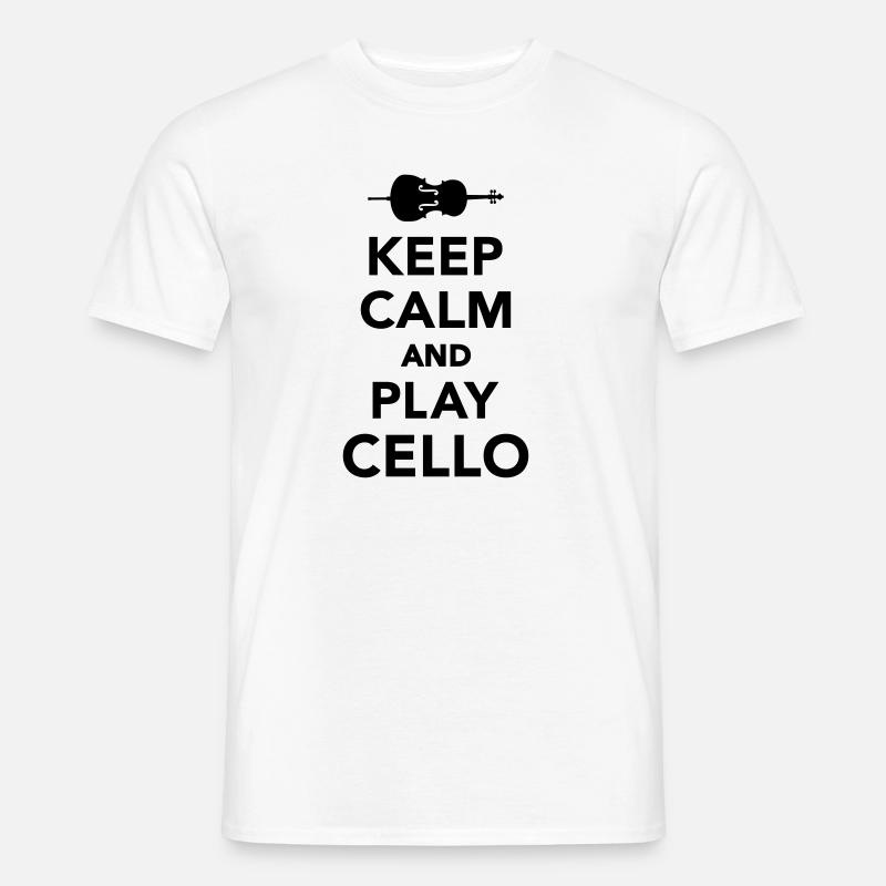 Cello - Männer T-Shirt - Weiß