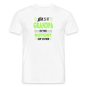 Best Grandpa Bester Opa for Ever für immer - Männer T-Shirt - Weiß - Vorne - AI Model Male 178 dark (178cm)