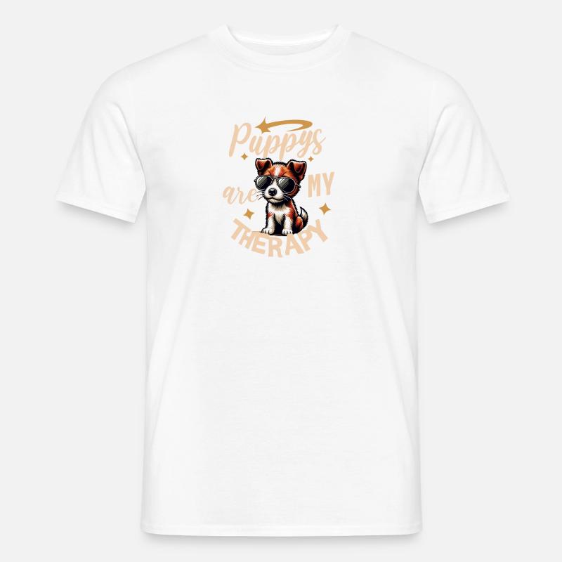 Unique Fox Terrier Design - T-shirt homme - blanc