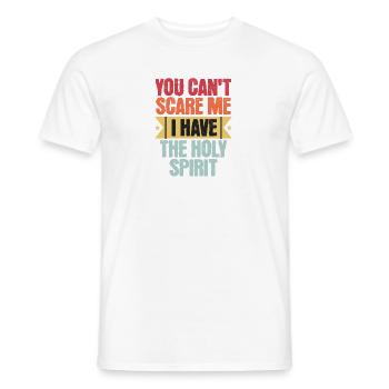 Vintage Faith Don't Be Afraid Holy Spirit - Men's T-Shirt - white - Front - AI Model Male 178 dark (178cm)