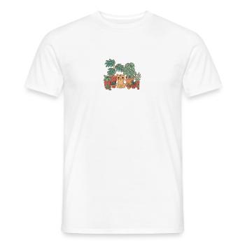 Jardin Rêves Jardinier Jardinier Dictons Dames - T-shirt homme - blanc - Devant - AI Model Male 178 dark (178cm)