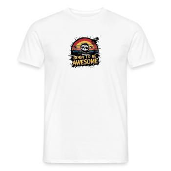 Lustiger Fauler Faultier Entwurf - Männer T-Shirt - Weiß - Vorne - AI Model Male 178 dark (178cm)