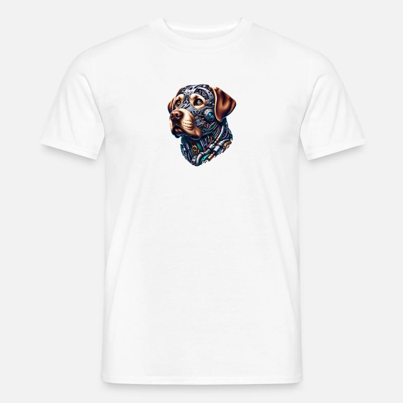 Labrador Retriever Android Design - Männer T-Shirt - Weiß
