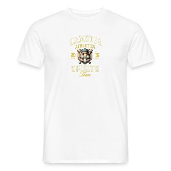 Hamster Baseballmütze Haustier Niedliches Design - Männer T-Shirt - Weiß - Vorne - AI Model Male 178 dark (178cm)