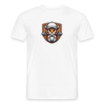 Design de golfeur Cool Tiger Wildcat - T-shirt homme - blanc - Devant - AI Model Male 178 dark (178cm)