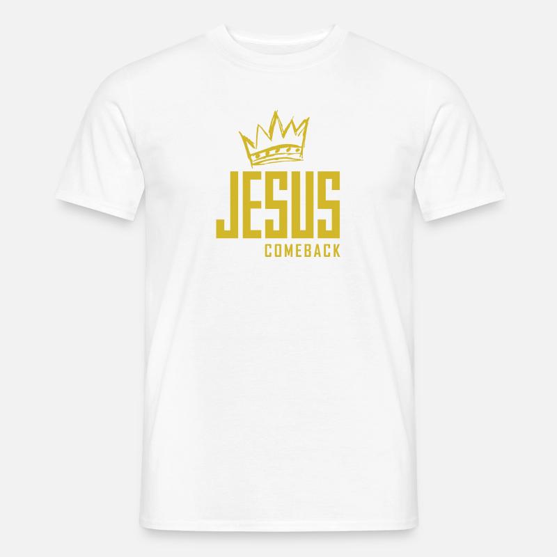 Jesus Comeback – Dein Glaubens-Statement! - Männer T-Shirt - undefined