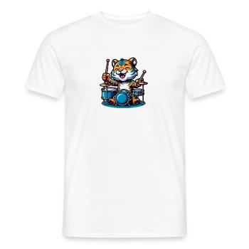 Global - Noir sans Japon Modèle - T-shirt homme - blanc - Devant - AI Model Male 178 dark (178cm)
