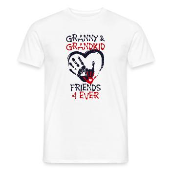 Enkelkind Großmutter Oma Statement Seniorin - Männer T-Shirt - Weiß - Vorne - AI Model Male 178 dark (178cm)