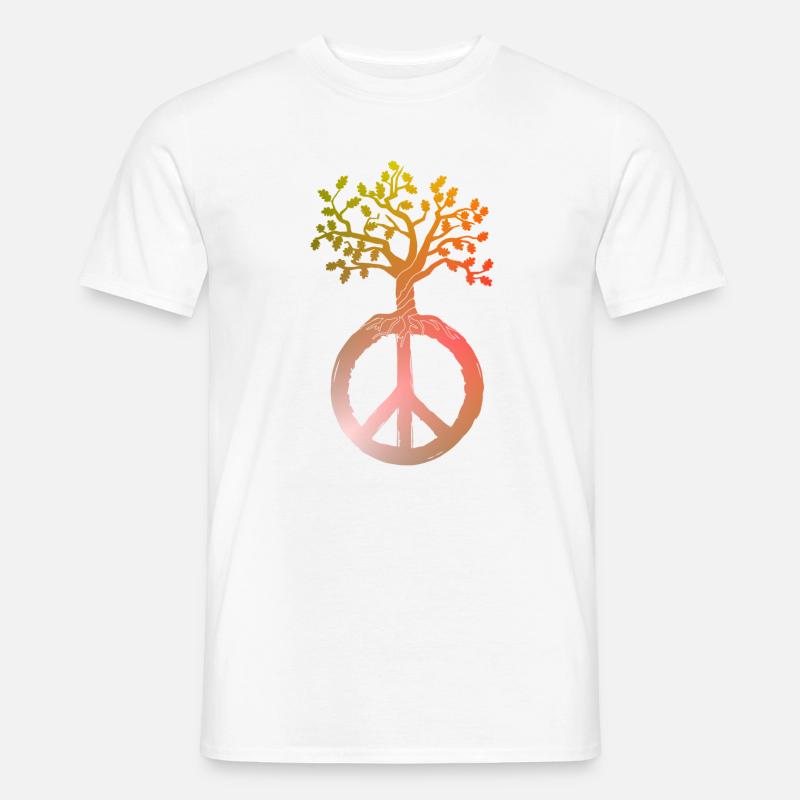 Peace Tree Peace - Men’s T-shirt - white