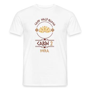 Cabin #2 in Camp Half Blood, Child of Hera - Men's T-Shirt - white - Front - AI Model Male 178 dark (178cm)
