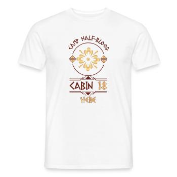 Cabin #18 in Camp Half Blood, Child of Hebe - Men's T-Shirt - white - Front - AI Model Male 178 dark (178cm)