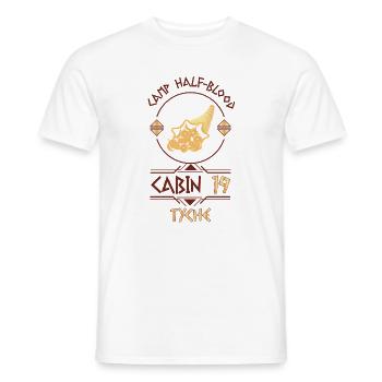 Cabin #19 in Camp Half Blood, Child of Tyche - Men's T-Shirt - white - Front - AI Model Male 178 dark (178cm)